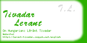tivadar lerant business card